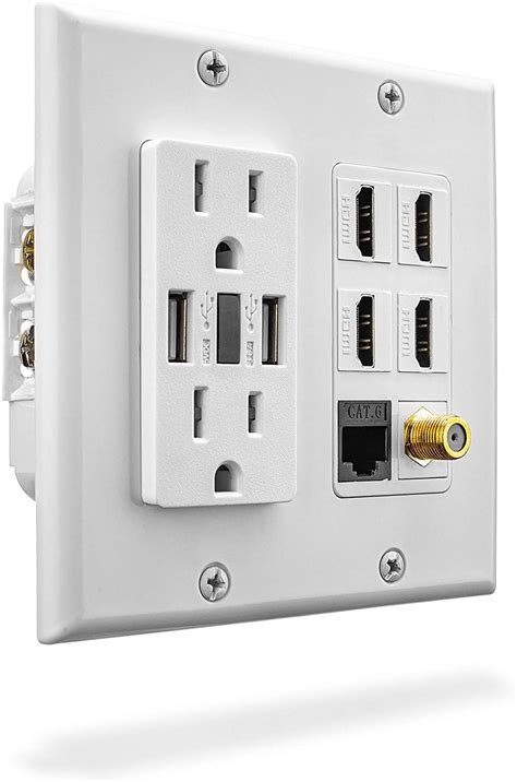 usb poer supply fits in junction box|usb wall outlet.